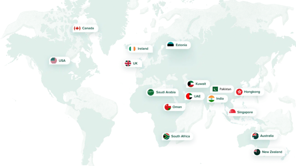 Word Map with contry pin By Digital MDHusain